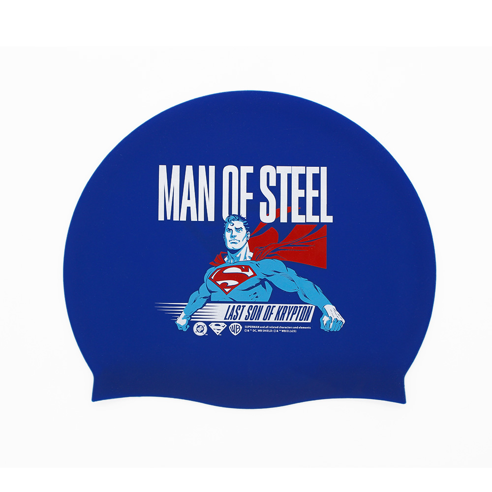 Gorra De Natación Silicona Superman |LICENCIA WARNER®