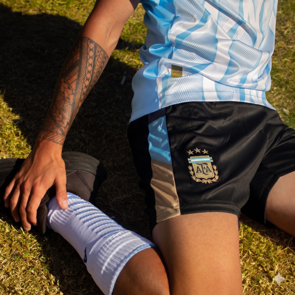 Short de Entrenamiento Campeones Niño AFA | LICENCIAS CLUBES®