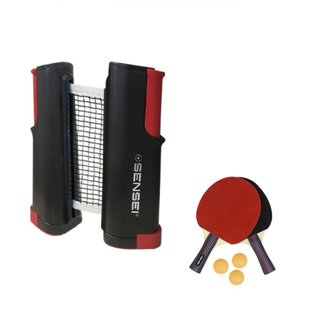 Set De Ping Pong Instant (2 Paleta Y 3 Pelota Y Red) | Sensei®