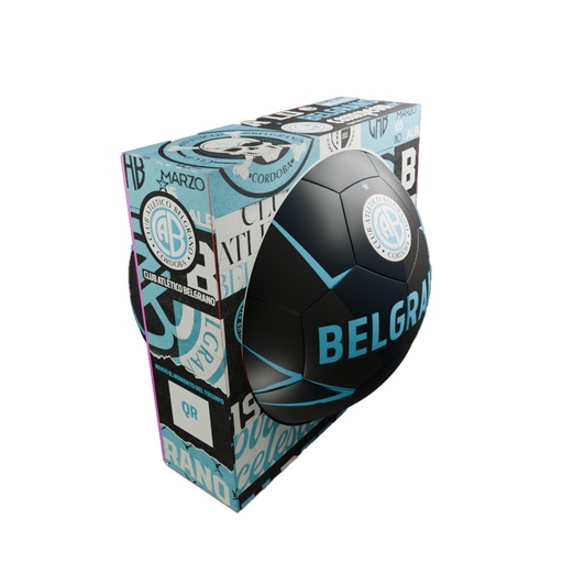 [LMMZZL005SUW5] Caja Pelota Belgrano N°5 | LICENCIAS CLUBES®