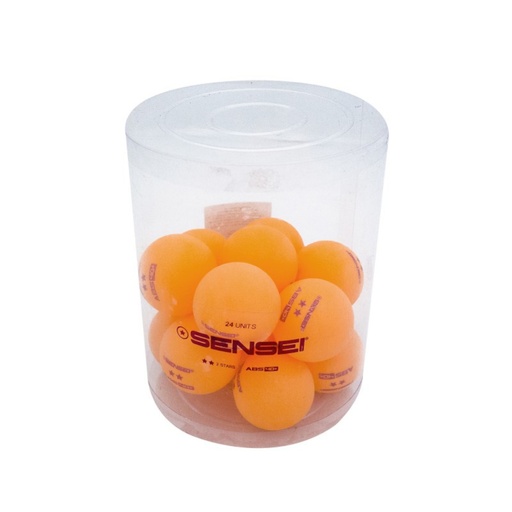 [JQPZZZ009O Z] Pelota De Ping Pong 2 Star X 24 Naranja | Sensei®