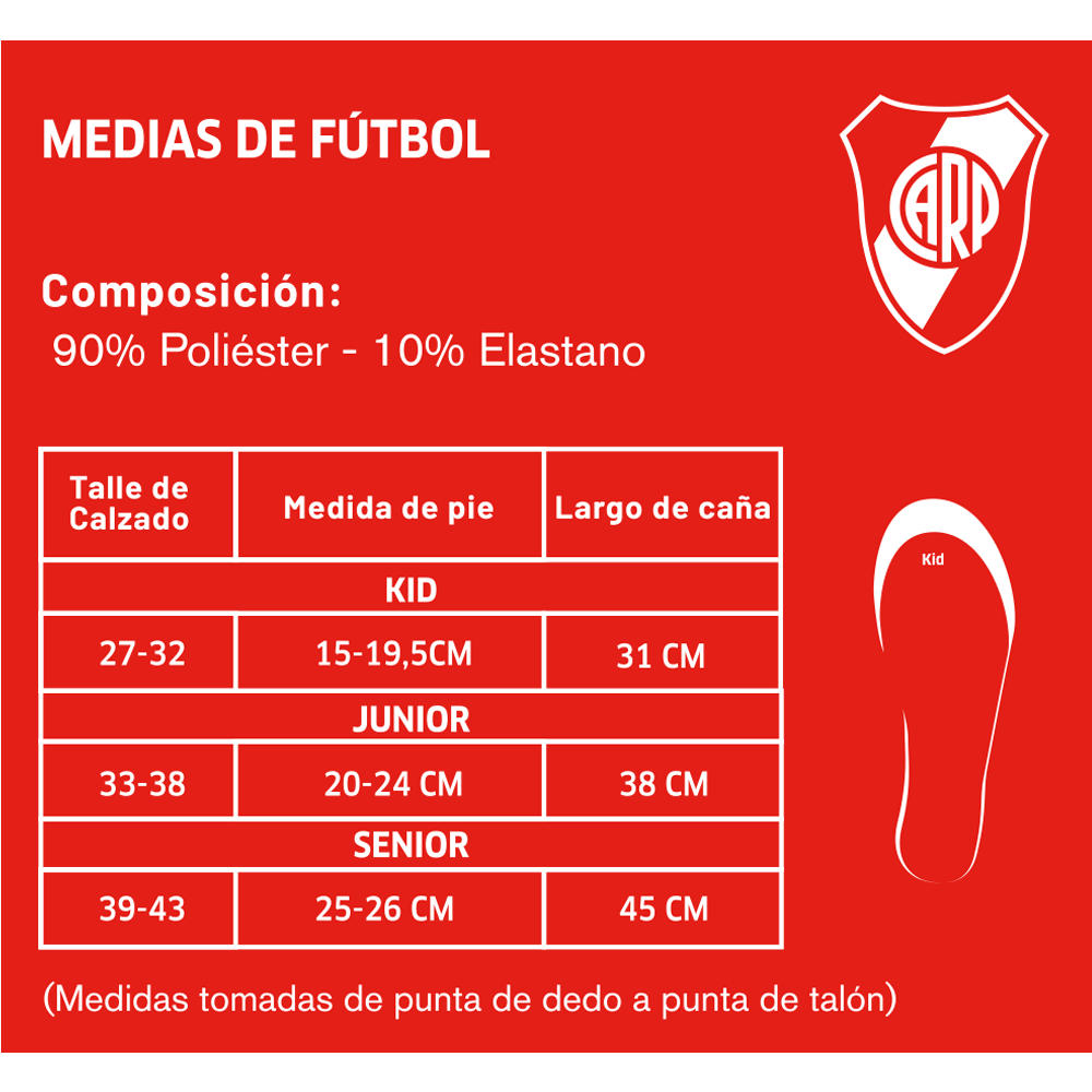 Medias Deportivas Estadios 24 RIVER | LICENCIA CLUBES®