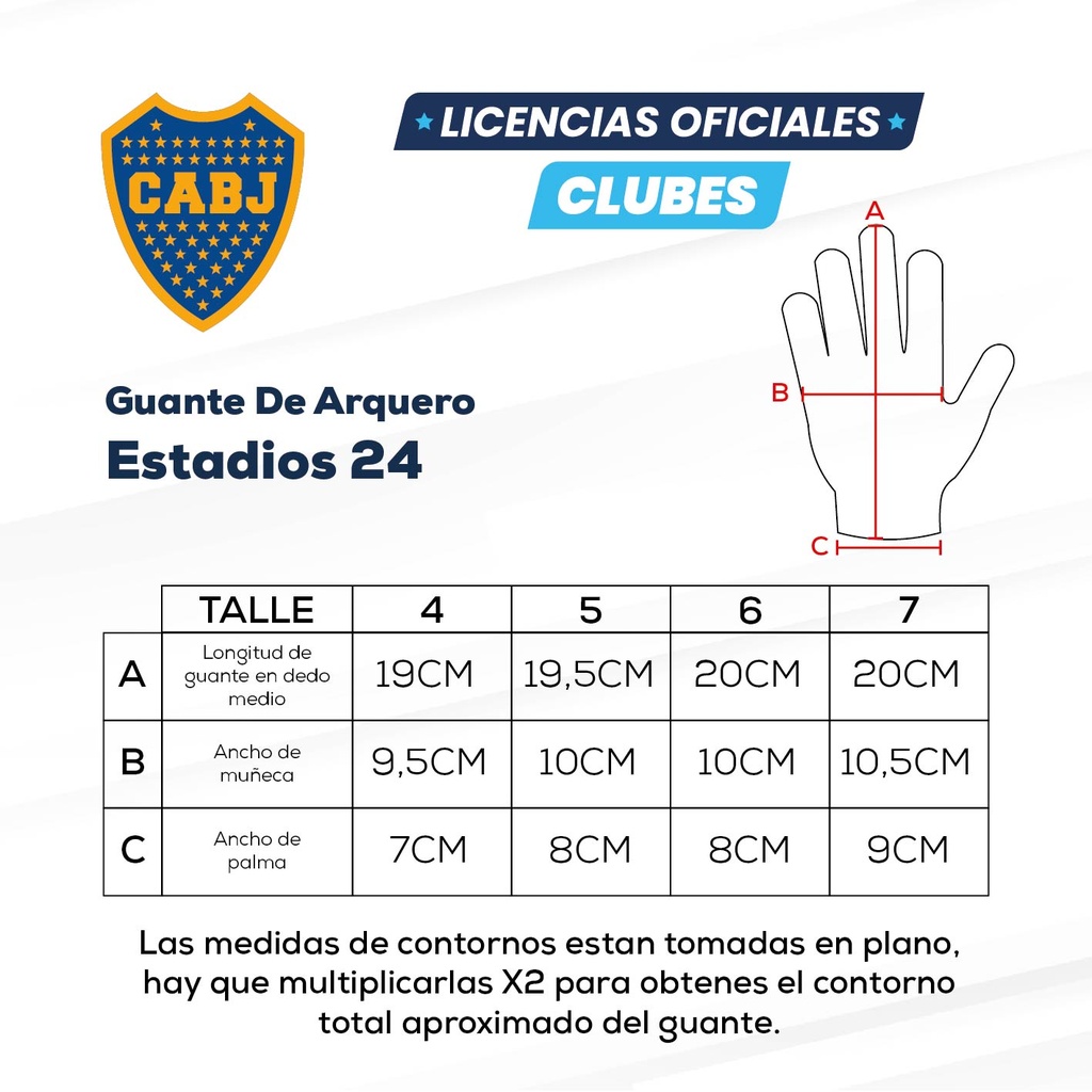 Guante De Arquero Estadios 24 Boca | LICENCIA CLUBES®