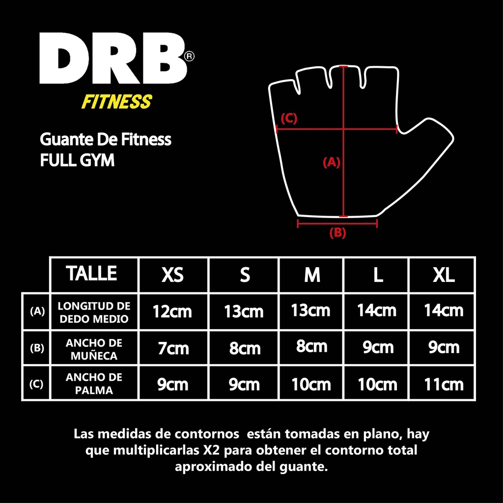 Guante De Fitness Full Gym 20 | DRB®