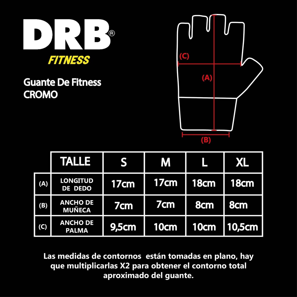 Guantes Fitness Cromo | DRB®