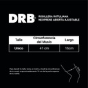 Rodillera Rotuliana Neoprene Abierta Ajustable | DRB®
