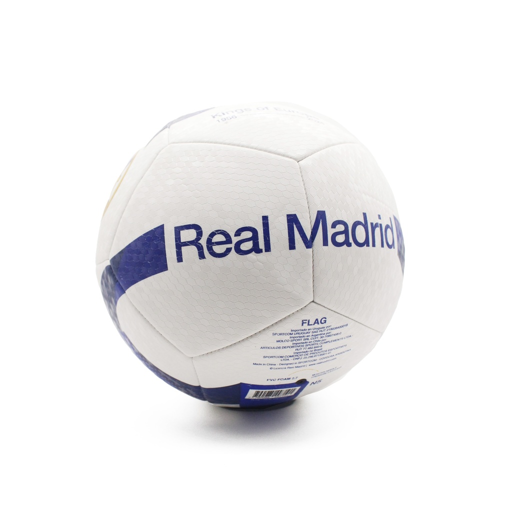 Pelota de fútbol Flag Real Madrid | LICENCIAS CLUBES®