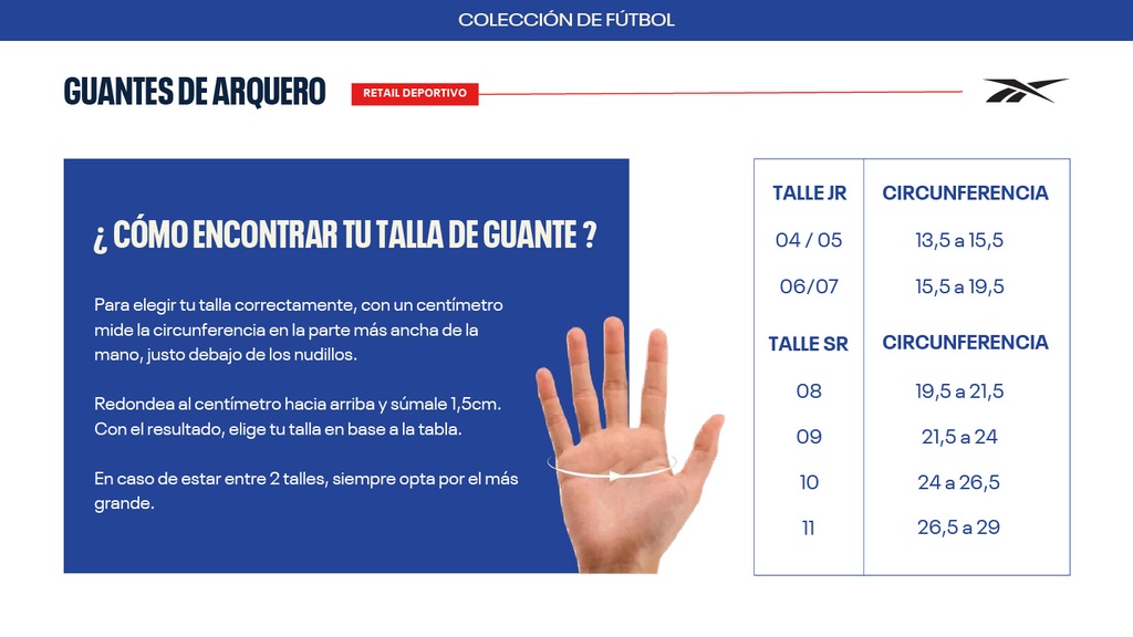 Guante De Arquero Royal 3| REEBOK®