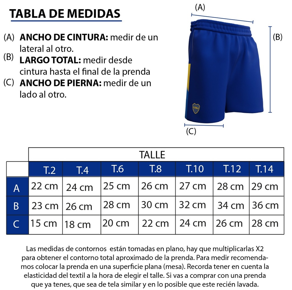Short De Entrenamiento Xeneize Niño BOCA | LICENCIA CLUBES®