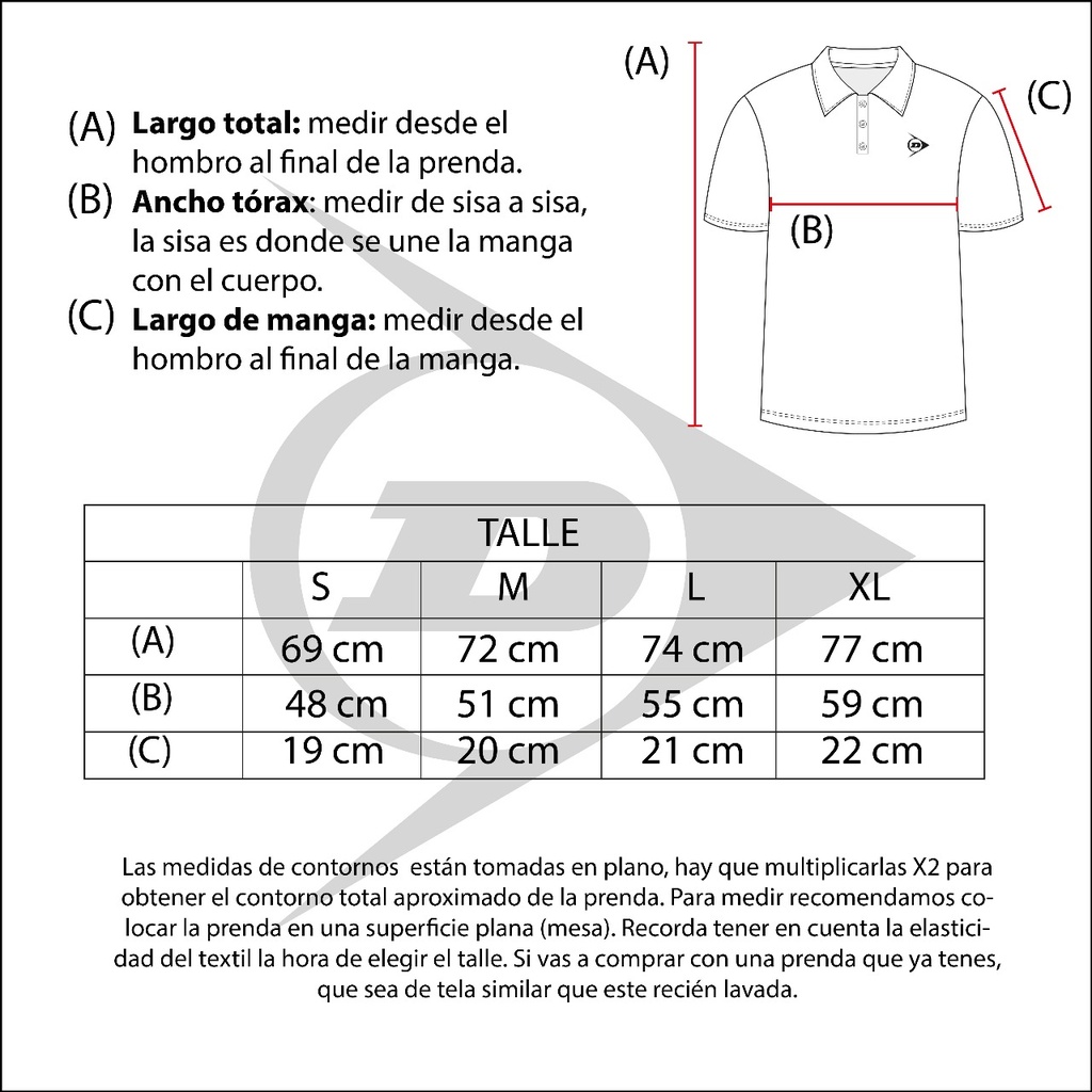 Remera Polo Ace Pro Classic Hombre | Dunlop®