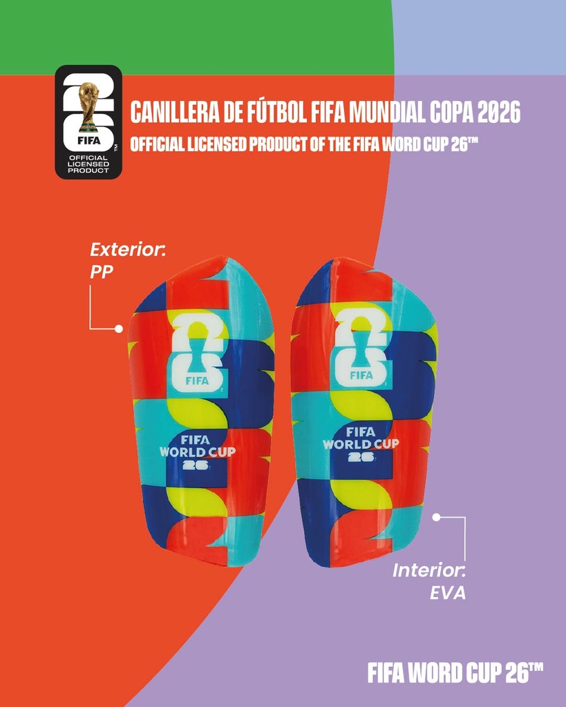 Canillera de Futbol FIFA Mundial Copa 2026 | LICENCIA FIFA®