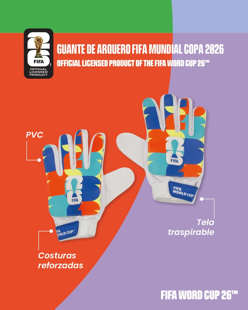Guante de Arquero FIFA Mundial Copa 2026 | LICENCIA FIFA®