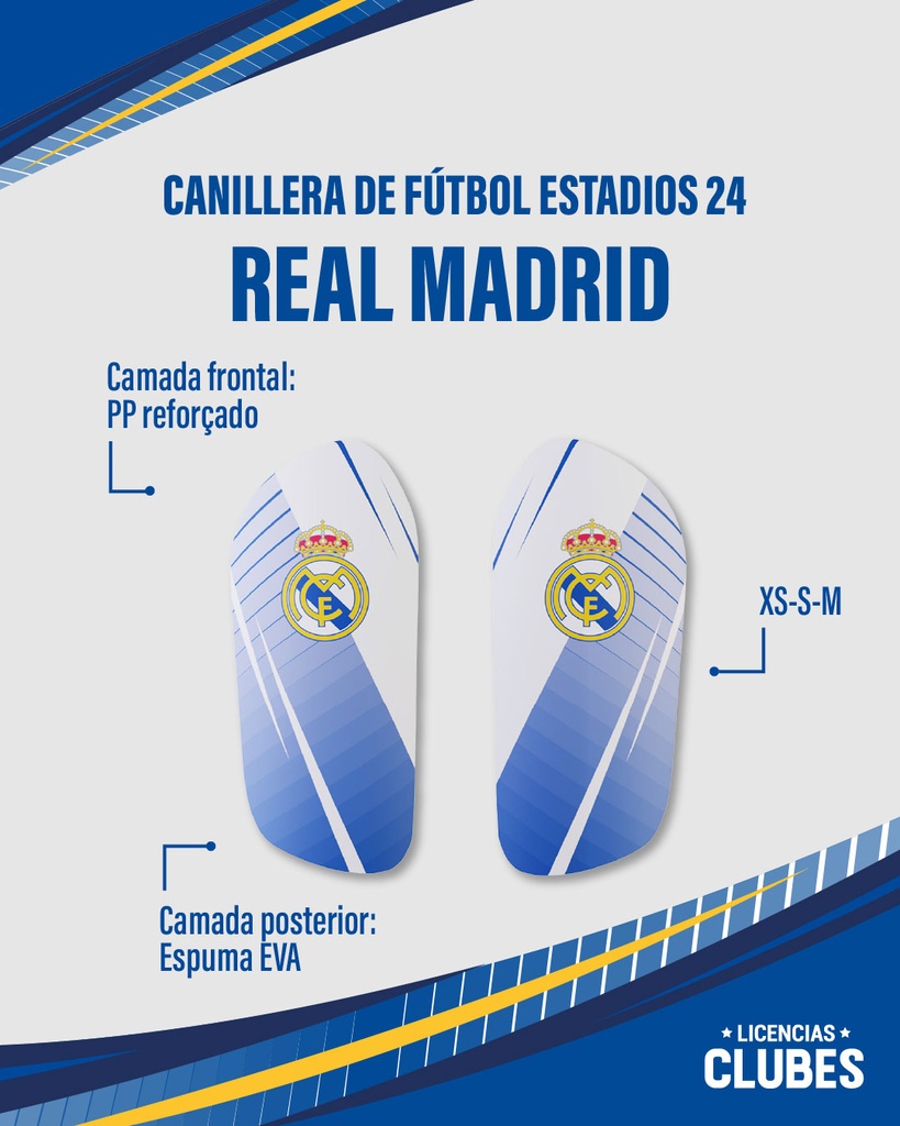 Canillera De Futbol Estadios 24 Real Madrid | LICENCIAS CLUBES®