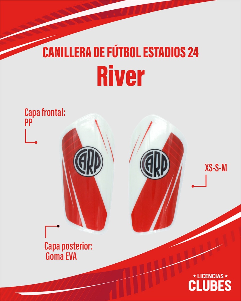 Canillera De Futbol Estadios 24 RIVER | LICENCIA CLUBES®