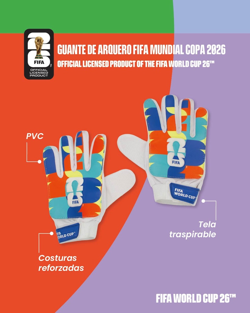 Guante de Arquero FIFA Mundial Copa 2026 | LICENCIA FIFA®