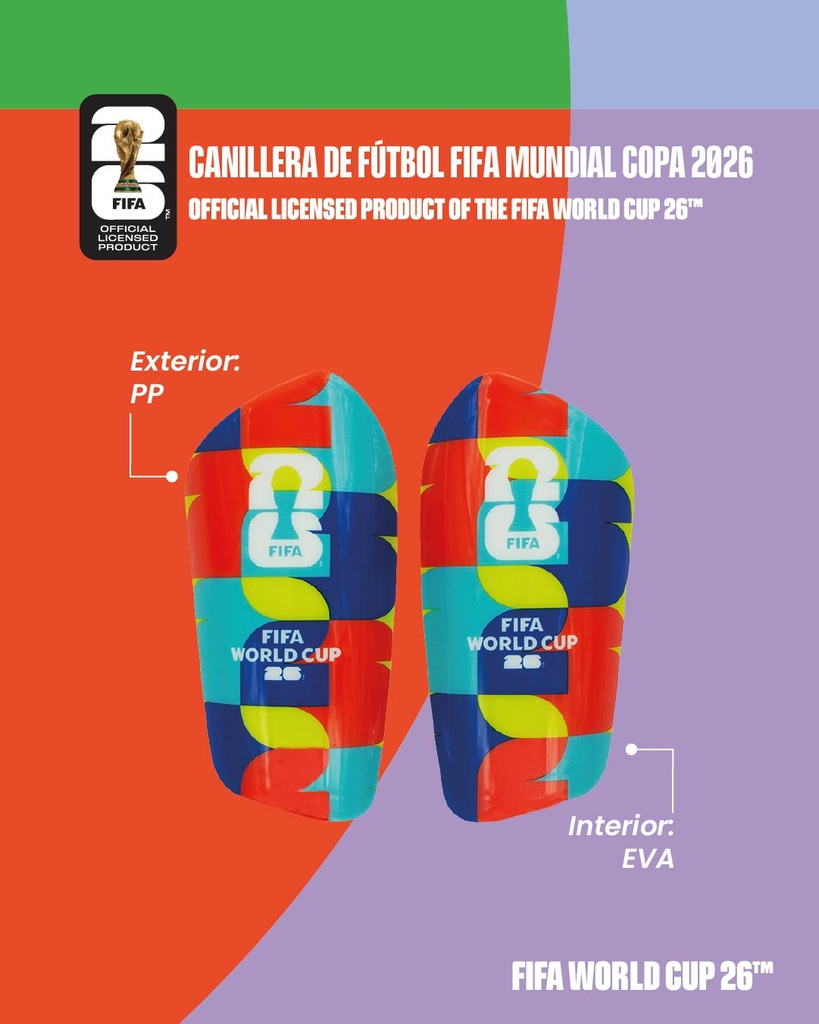 Canillera de Futbol FIFA Mundial Copa 2026 | LICENCIA FIFA®
