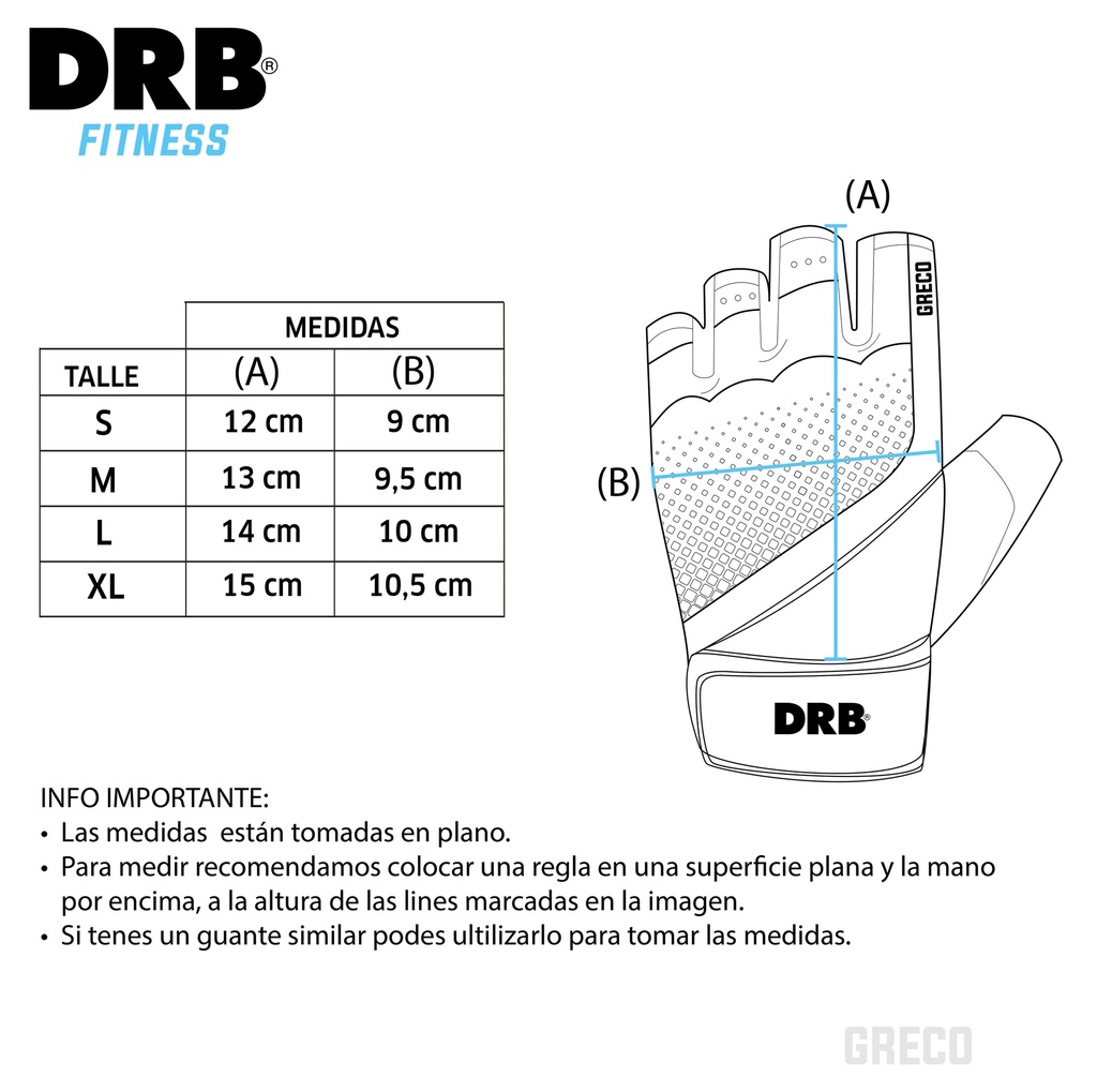 Guante De Fitness Greco 2.0 | DRB®