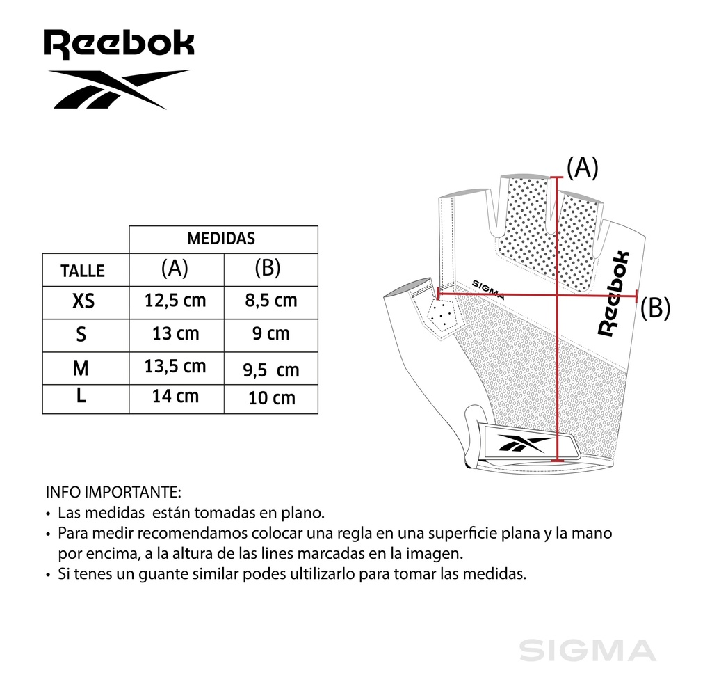 Guantes Fitness Reebok Sigma Grip | REEBOK®