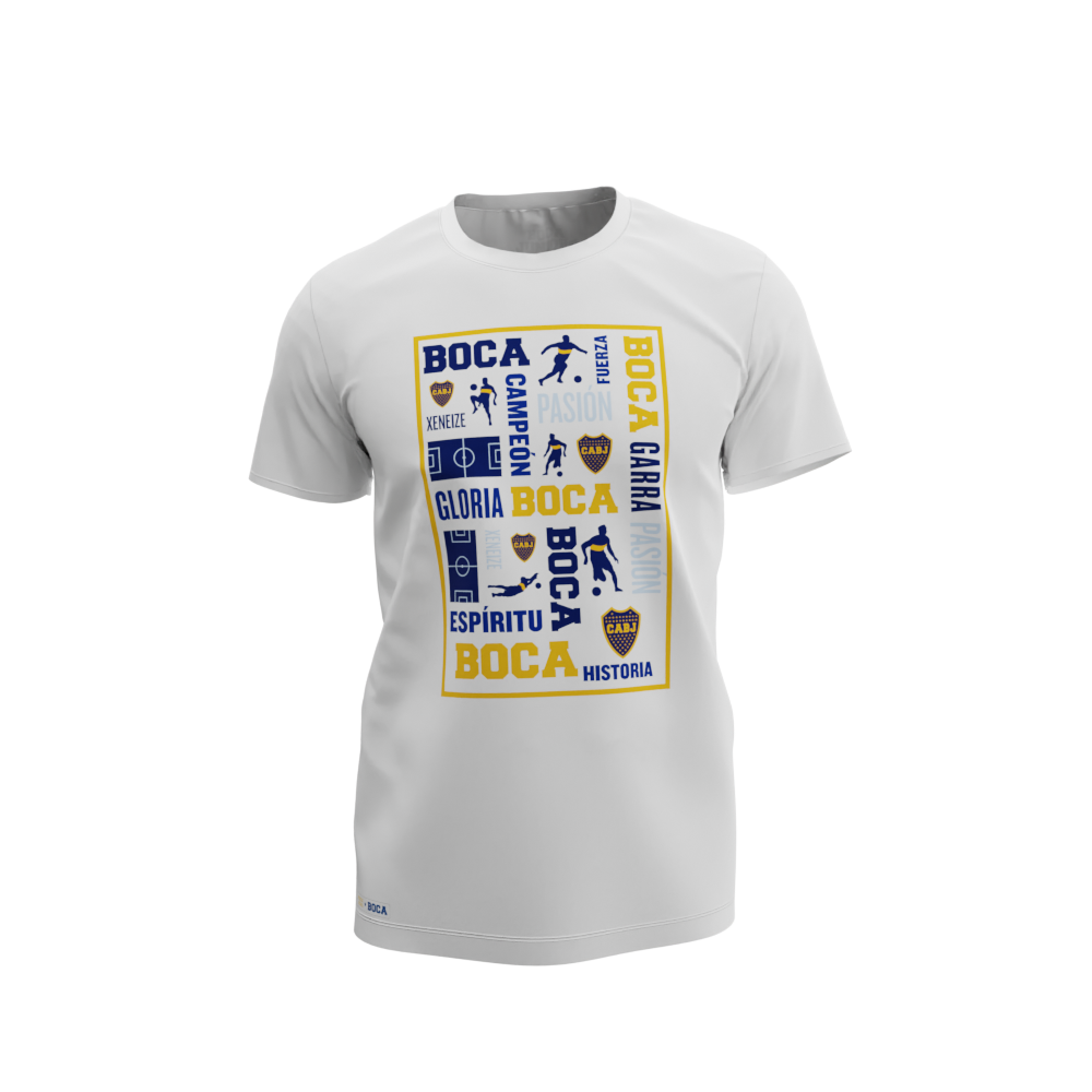 Remera Urbana Bombonera BOCA - Niño | LICENCIAS CLUBES®