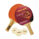 Set De Ping Pong 20 (2 Paleta Y 3 Pelota) | Sensei®