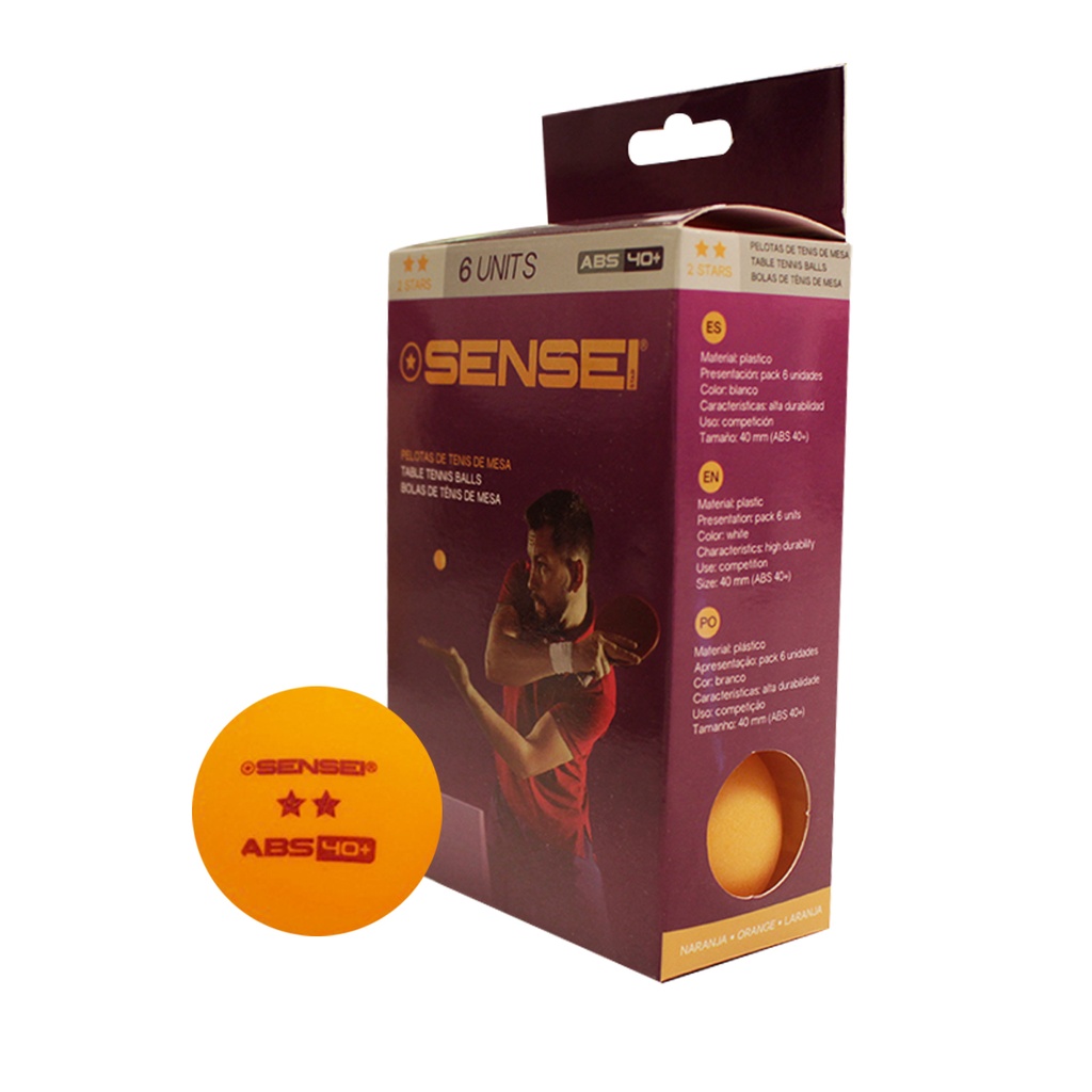 Pelota De Ping Pong 2 Star X 6 New | Sensei®