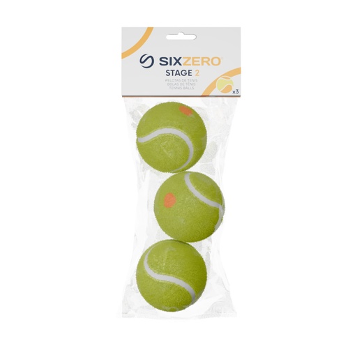 [XTPZOZ007O U] Balls de tenis Stage 2| Sixzero®