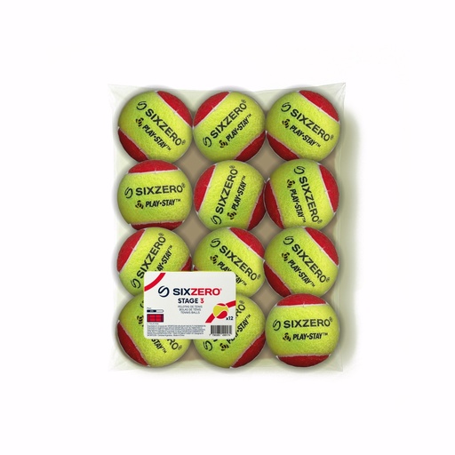 [XTPZOZ012R U] Balls de tenis Stage 3 x12 | Sixzero®